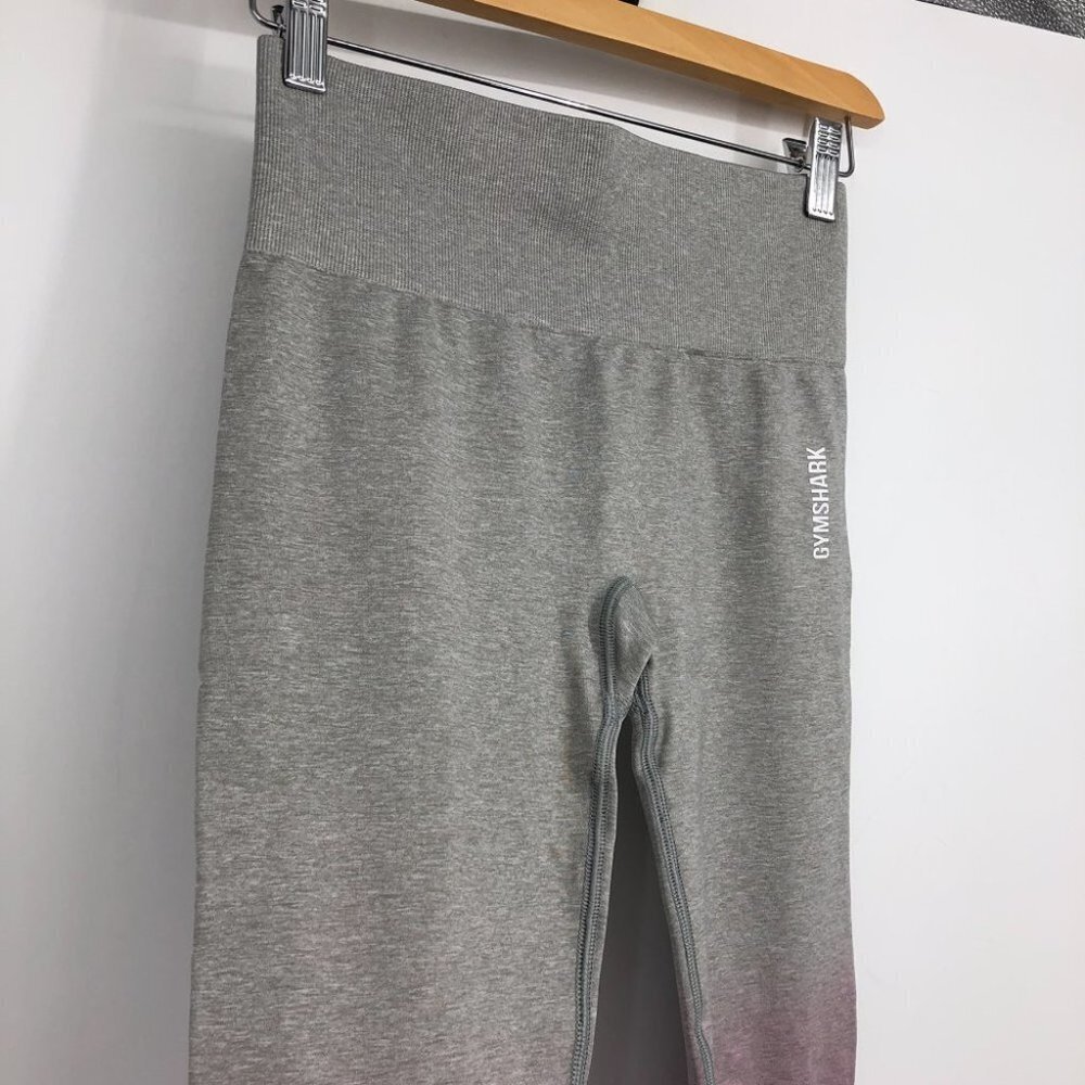 NWT GYMSHARK ADAPT OMBRE SEAMLESS LEGGINGS in PINK/GREY MARL size small - Picture 13 of 16